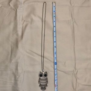 Metal owl necklace